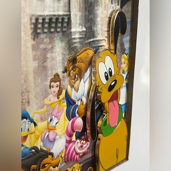 Disney Framed Castle Picture, Where Dreams Come True, 4 Pin Set - Picture 12 of 12